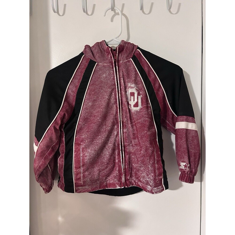 Vintage Oklahoma Sooners Youth Starter Jacket XS 4/5